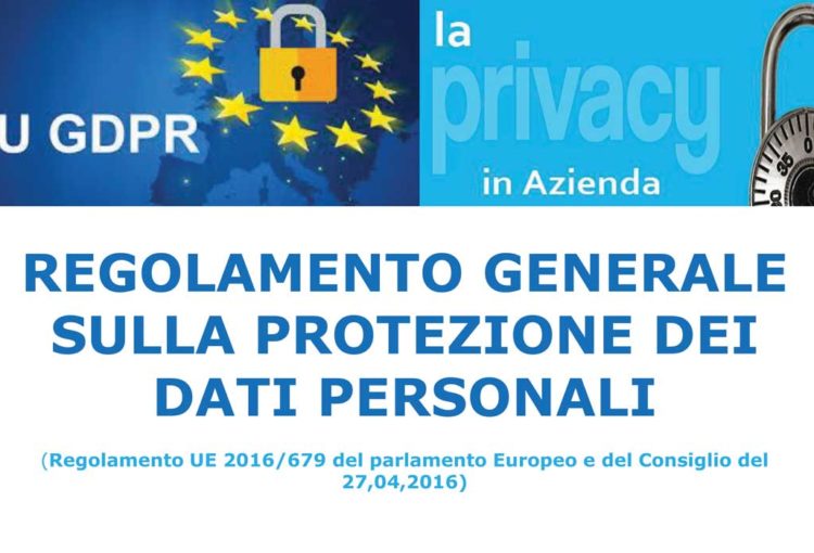 Regolamento generale sulla protezione dei dati personali