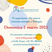 Vi aspettiamo alla nostra riunione annuale a Bologna