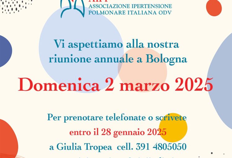 Vi aspettiamo alla nostra riunione annuale a Bologna